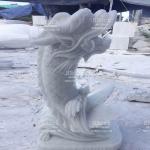 Tượng Cá Chép Hóa Rồng Đá Trắng