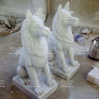 Chó Canh Cổng Đá Tự Nhiên