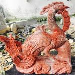 Tượng Phượng Hoàng Lửa Đá Đỏ