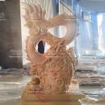 Tượng Rồng Đá Vàng Tự Nhiên