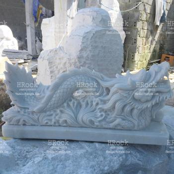 Rồng Đá Trang Trí Mái Chùa