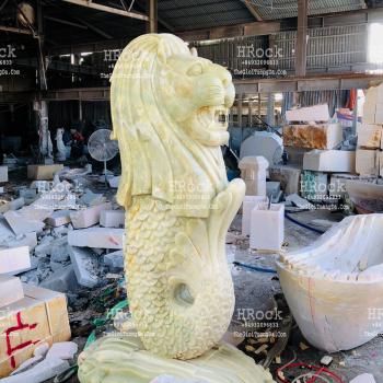 Tượng Sư Tử Biển Bằng Đá Tự Nhiên