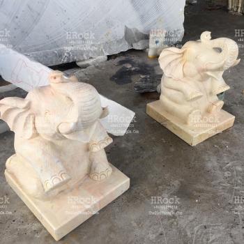Tượng Voi Đá Trang Trí Sân Vườn