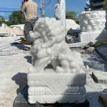 Kỳ Lân Đá Cẩm Thạch Trắng