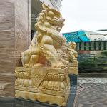Kỳ Lân Đá Cẩm Thạch Vàng