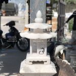 Đèn Đá Sân Vườn Màu Trắng