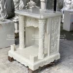 Bàn Thờ Ông Địa Đá Trắng Sang Trọng
