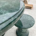 Bộ Bàn Đá Tròn Đá Xanh Ấn Độ