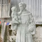 Tượng Thánh Anthony Đá Trắng Tự Nhiên