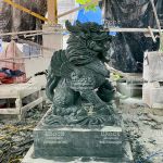 Kỳ Lân Vẩy Rồng Bằng Đá Xanh Ấn Độ - Đôi Kỳ Lân Bằng Đá Xanh Ấn Độ