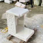 Bàn Thờ Ông Địa Đá Màu Trắng tự nhiên đẹp sang và bền chắc