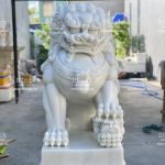 Đôi Tượng Kỳ Lân Bằng Đá Trắng điêu khắc tỉ mỉ đẹp số 1 hiện nay