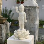 Tượng Phật Đản Sanh Bằng Đá Trắng - Mẫu chuẩn đẹp giá trị cao