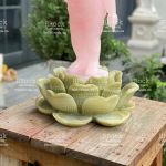 Đế Đá Hoa Sen Đặt Tượng Phật - Đế Sen Bằng Đá Nguyên Khối