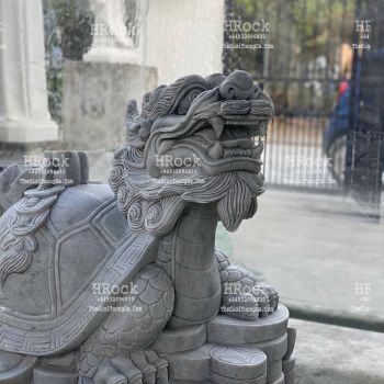 Tượng Long Quy Bằng Đá Xám
