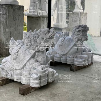 Tượng Long Quy Bằng Đá Xám