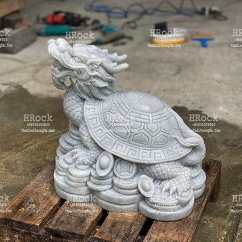 Tượng Long Quy Bằng Đá Xám
