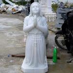 Tượng Thánh Nữ Bernadette Đá Trắng